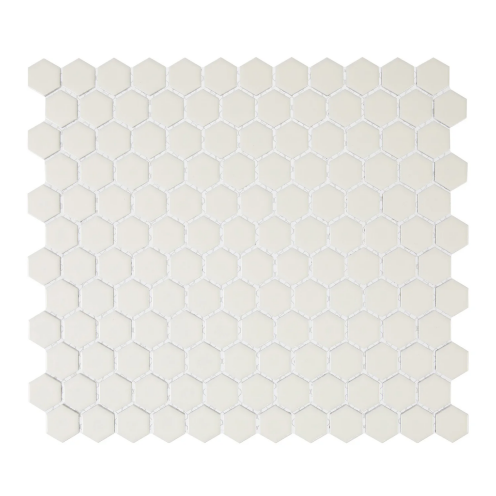 Biscuit 1″ Hexagon Glossy