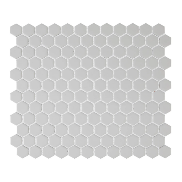 Gray 1″ Hexagon Glossy