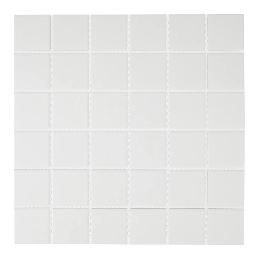 White 2″ x 2″ Matte