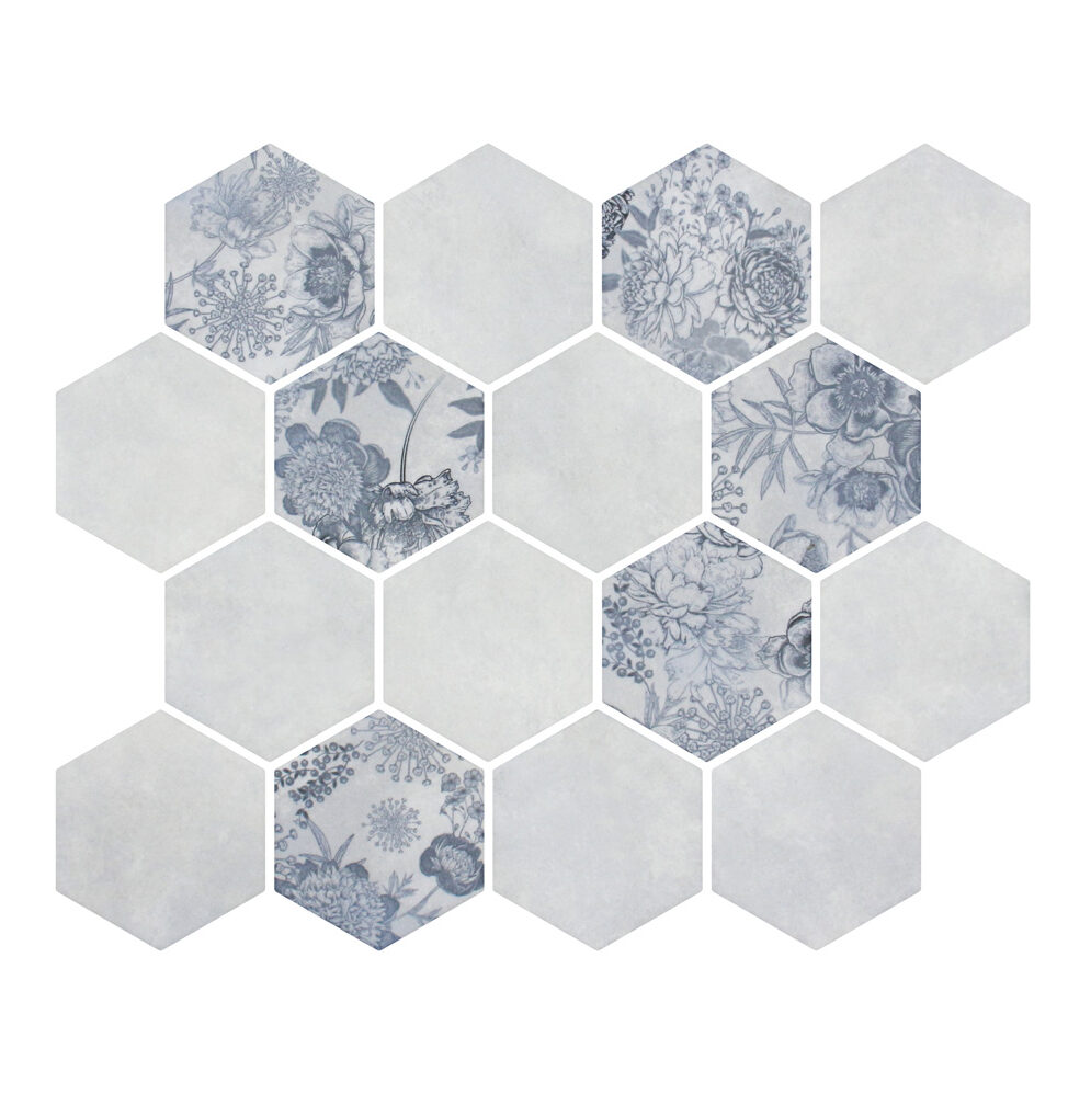 Freya 3″ Hexagon Mosaic